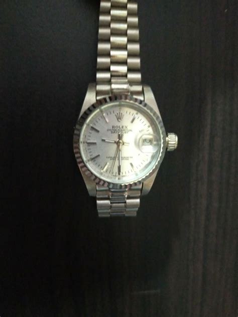 rolex steel and white|rolex 8385 18k white gold.